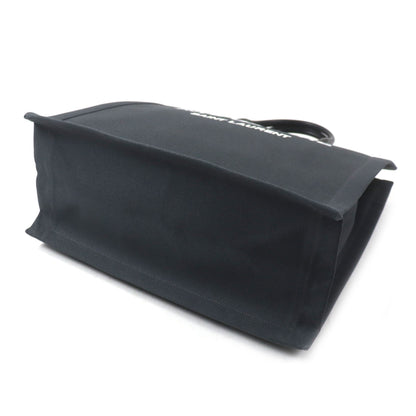 Saint Laurent 632539 Rive Gauche N S Canvas And Leather Tote Bag