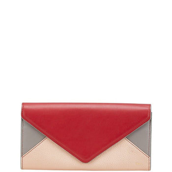Chlo Chloe Multicolored Leather Long Wallet
