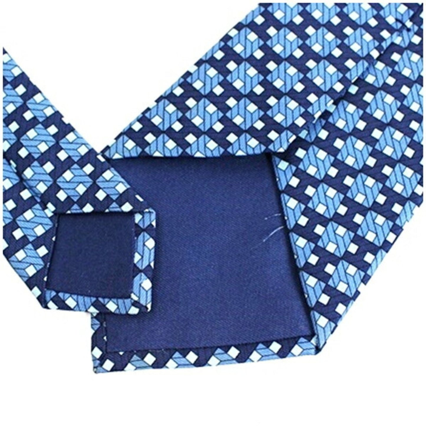 Hermes Silk Necktie Geometric Pattern H Hermes