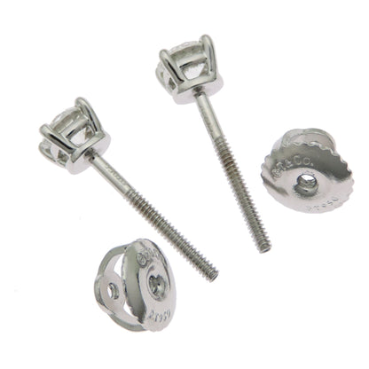 Tiffany Solitaire 0.21Ct X2 Diamond Stud Earrings