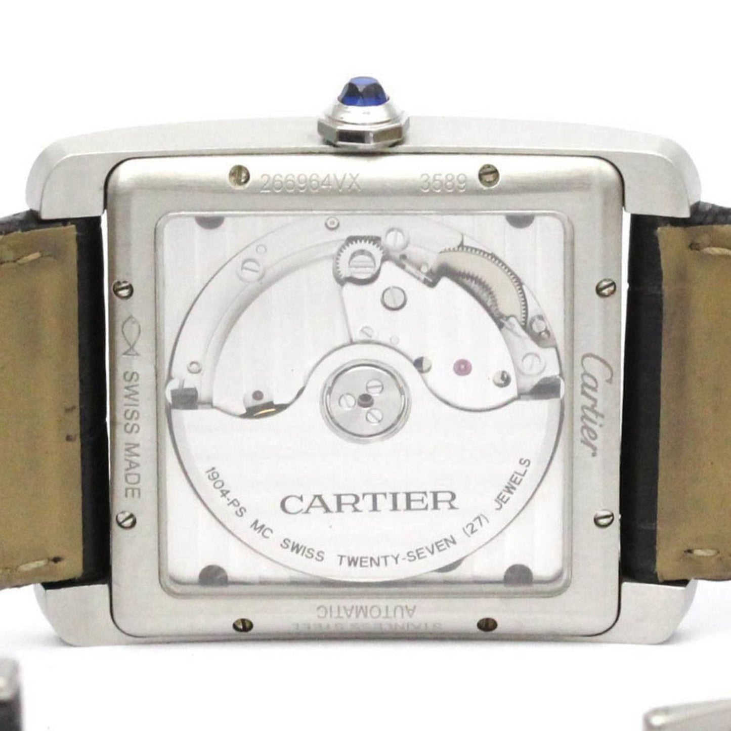 Cartier Tank Mc Steel Leather Automatic