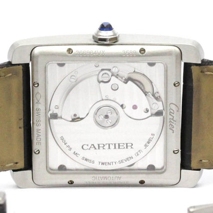 Cartier Tank Mc Steel Leather Automatic
