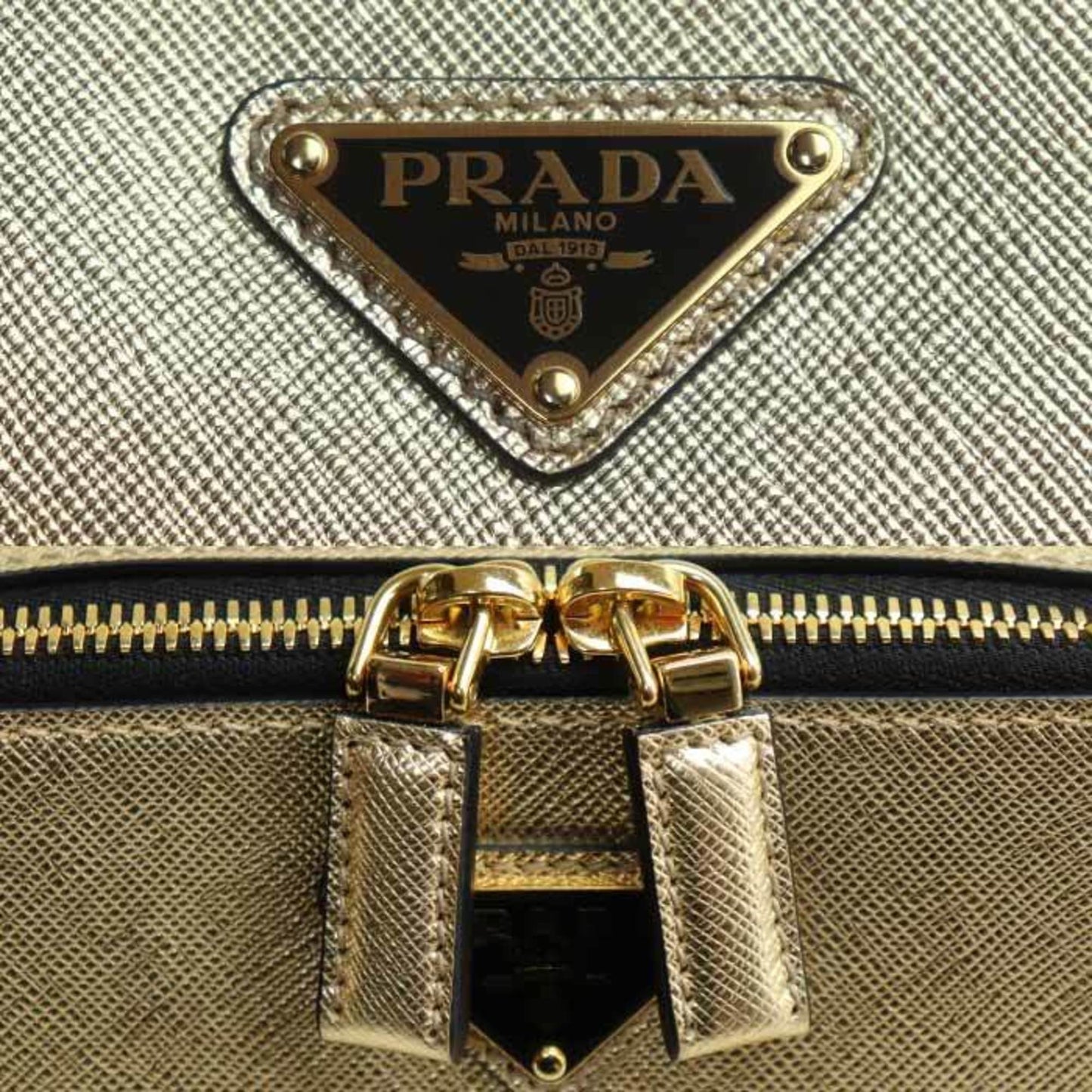 Prada Brick Saffiano Leather Shoulder Bag