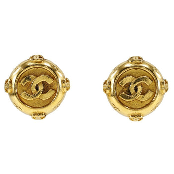 Chanel Chanel Coco Mark Earrings Gold Plated Approx. 20.7G Coco