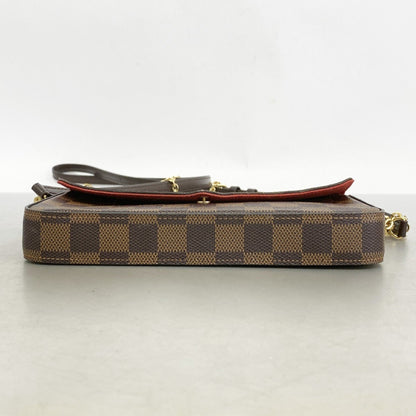 Louis Vuitton Damier Pochette Felicie Shoulder Wallet N40492 Ebene