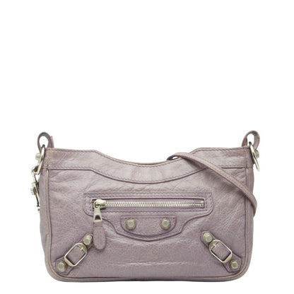 Balenciaga Giant Hip Shoulder Bag 237203 Purple Leather