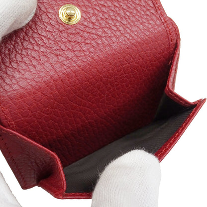 Gucci Women'S Petit Marmont Tri-Fold Wallet In Red Leather (523277) - Compact Mini Wallet