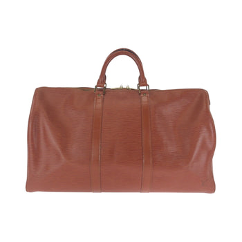 Louis Vuitton Louis Vuitton Epi Keepall 50 Brown Gold Hardware Leather M42963 Boston Bag Handbag