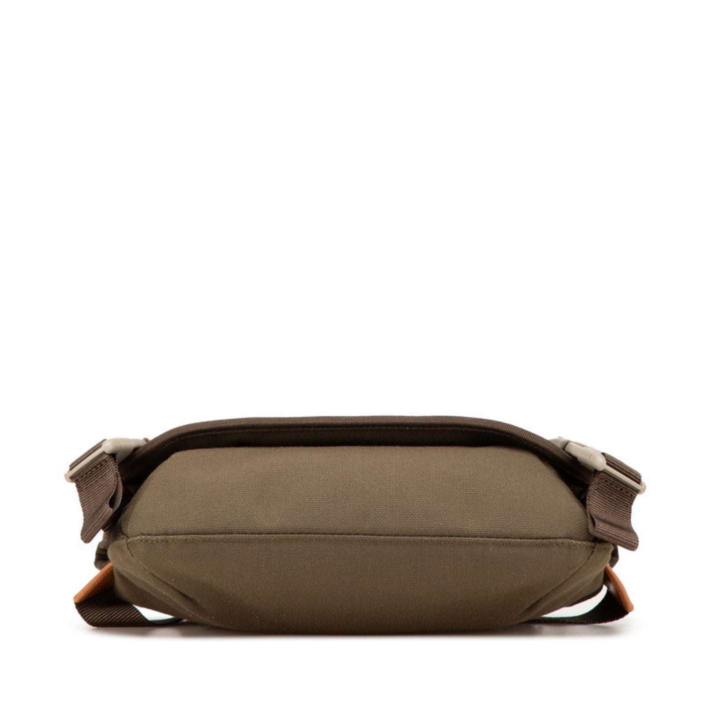 Loewe Anagram Eye Nature Shoulder Bag Khaki Green Canvas Leather