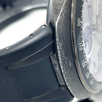 Oris 7611 Chronograph Tt3 Chronograph Black Automatic Watch With Titanium/Rubber Strap