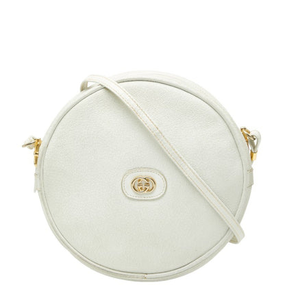 Gucci Old Crossbody Shoulder Bag 007 37 5575 White Leather