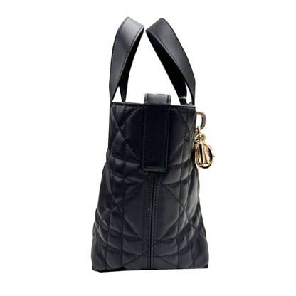 Christian Dior Dior Toujours Small M28220Shj Handbag Tote Bag Leather Black