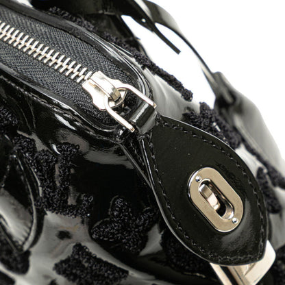 Louis Vuitton Monogram Vernis Lockit Bb Bouclette Handbag M40770 Noir Black Patent Leather