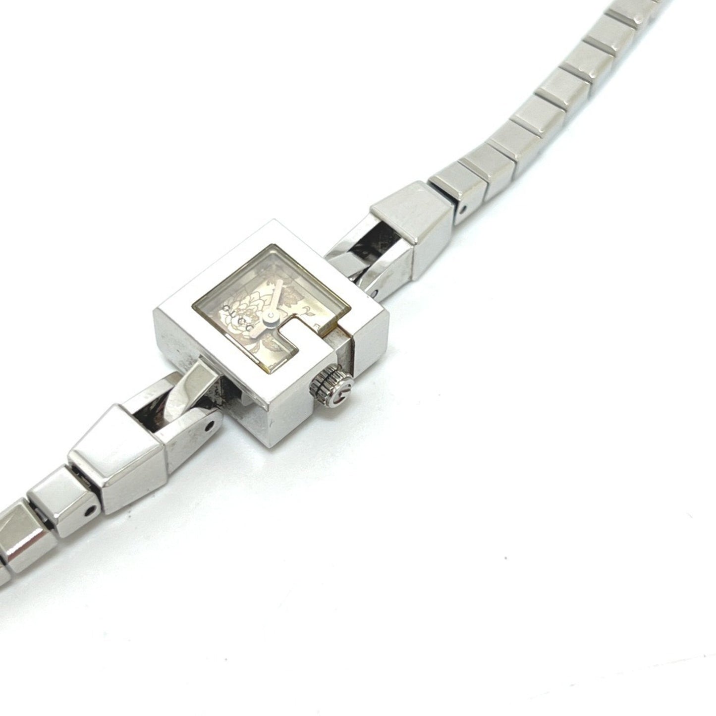 Gucci 102 G Mini Square Chain Quartz Watch