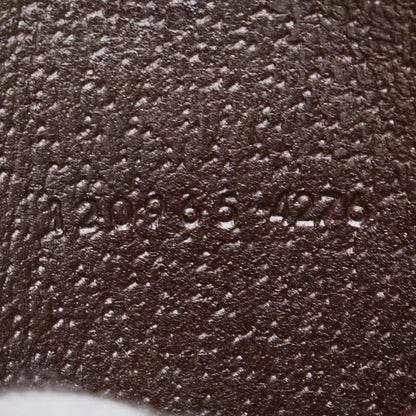 Gucci Gg Canvas Business Card Case/Card Case/Pass Case 120965 Beige Brown Leather