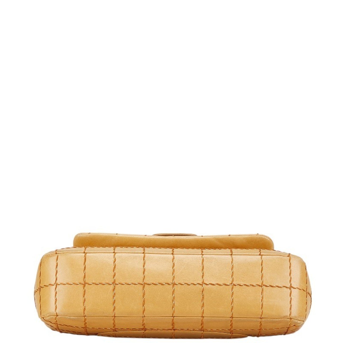 Chanel Wild Stitch Chocolate Bar Chain Shoulder Bag In Beige Lambskin