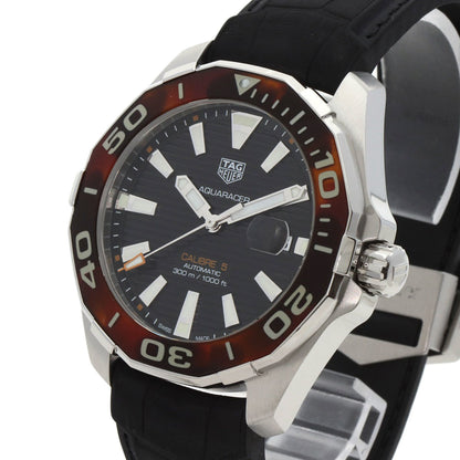 Tag Heuer Way201N Aquaracer Calibre 5 Watch Stainless Steel Rubber