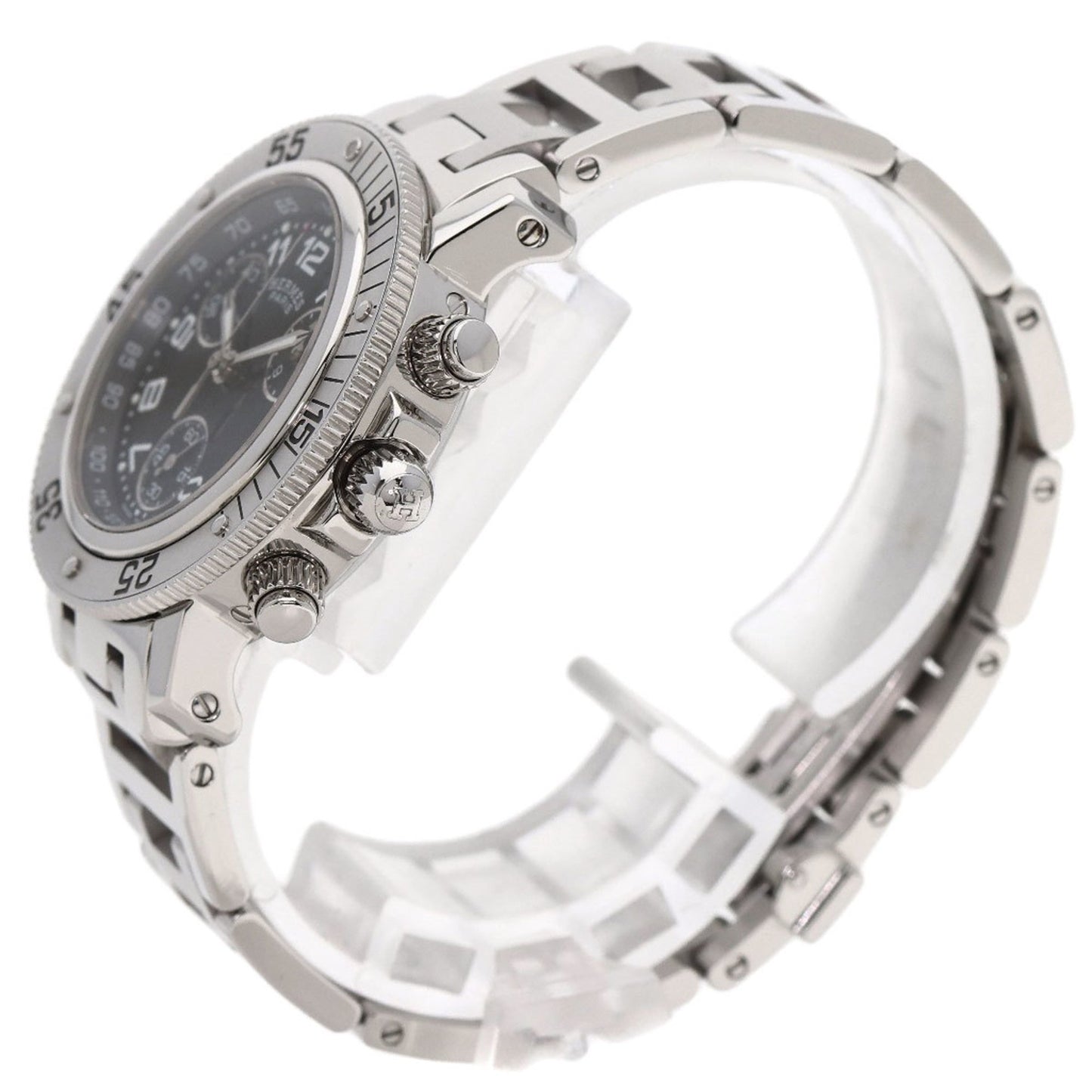 Herms Cl2.310 Clipper Diver Chronograph Watch In Stainless Steel/Ss