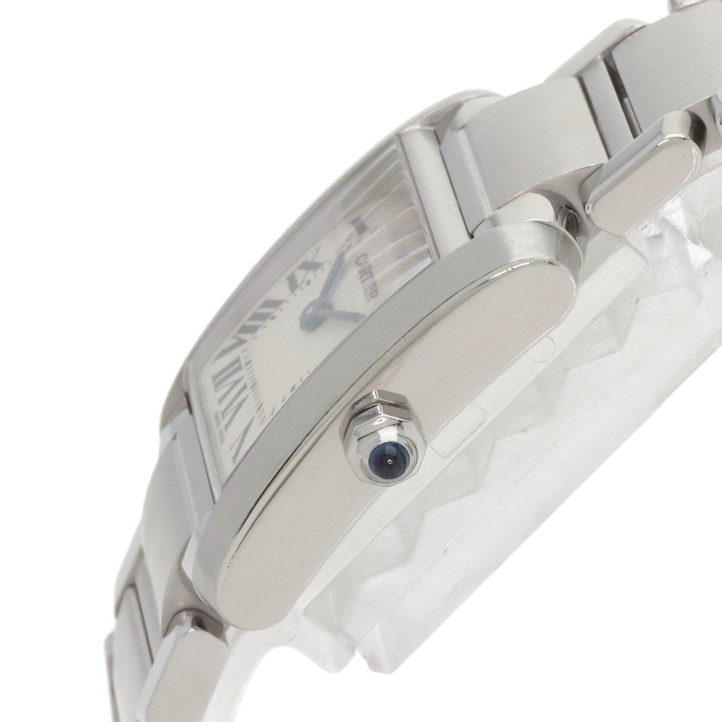 Cartier Tank Franaise W51008Q3 Sm Stainless Steel Watch