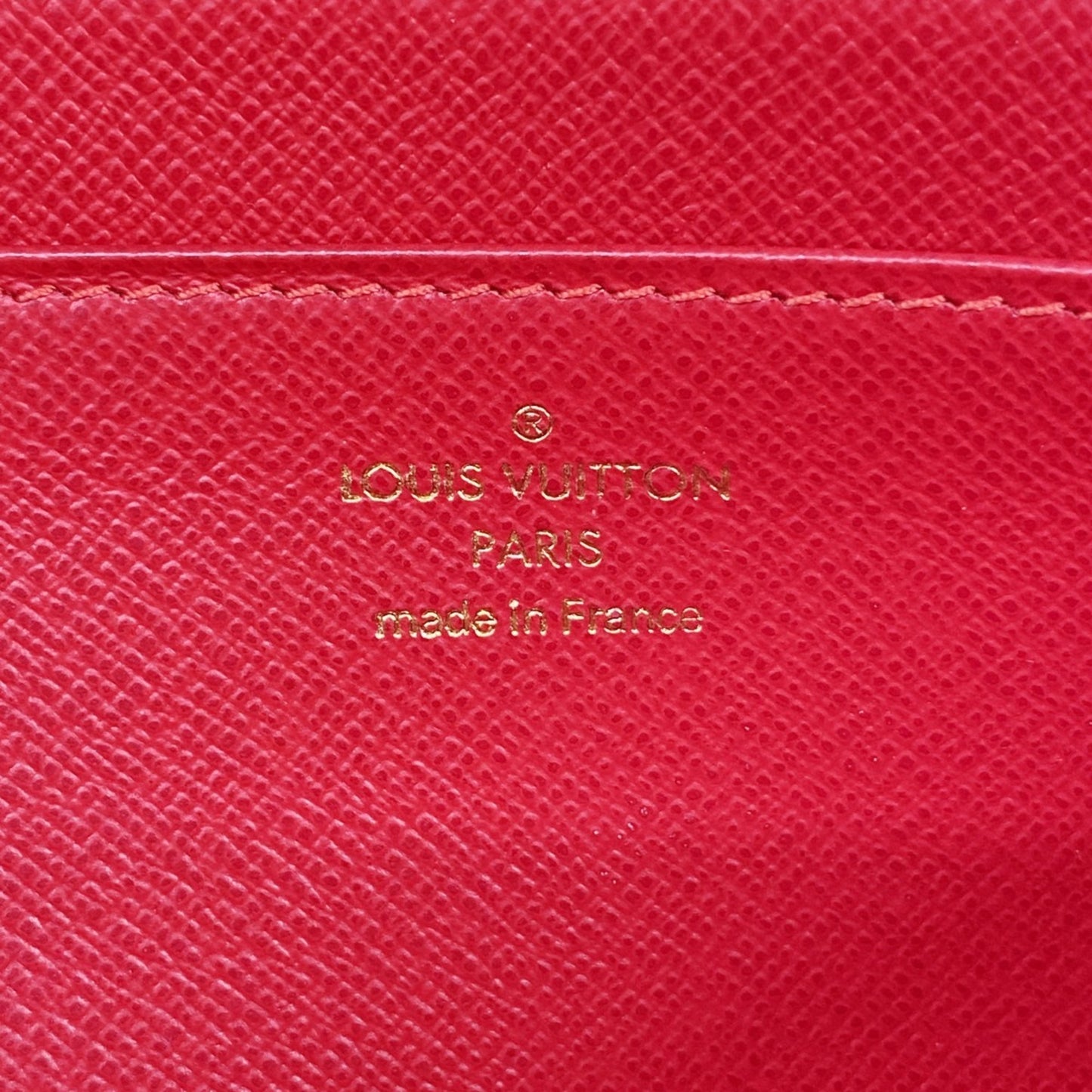 Louis Vuitton Damier T&B Complisse Portefeuille Long Wallet N61740 Red Ebene