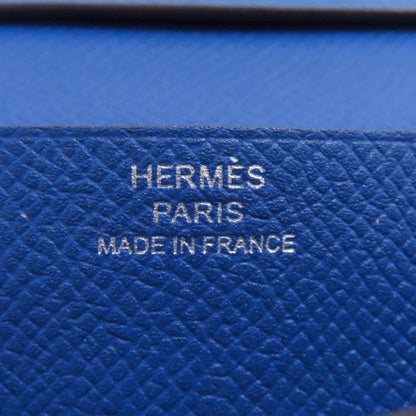 Hermes Herms Bearn Soufflet Silver Hardware Long Wallet Epson