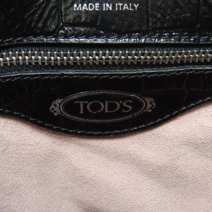Tod'S Embossed Double T 2-Way Leather Handbag