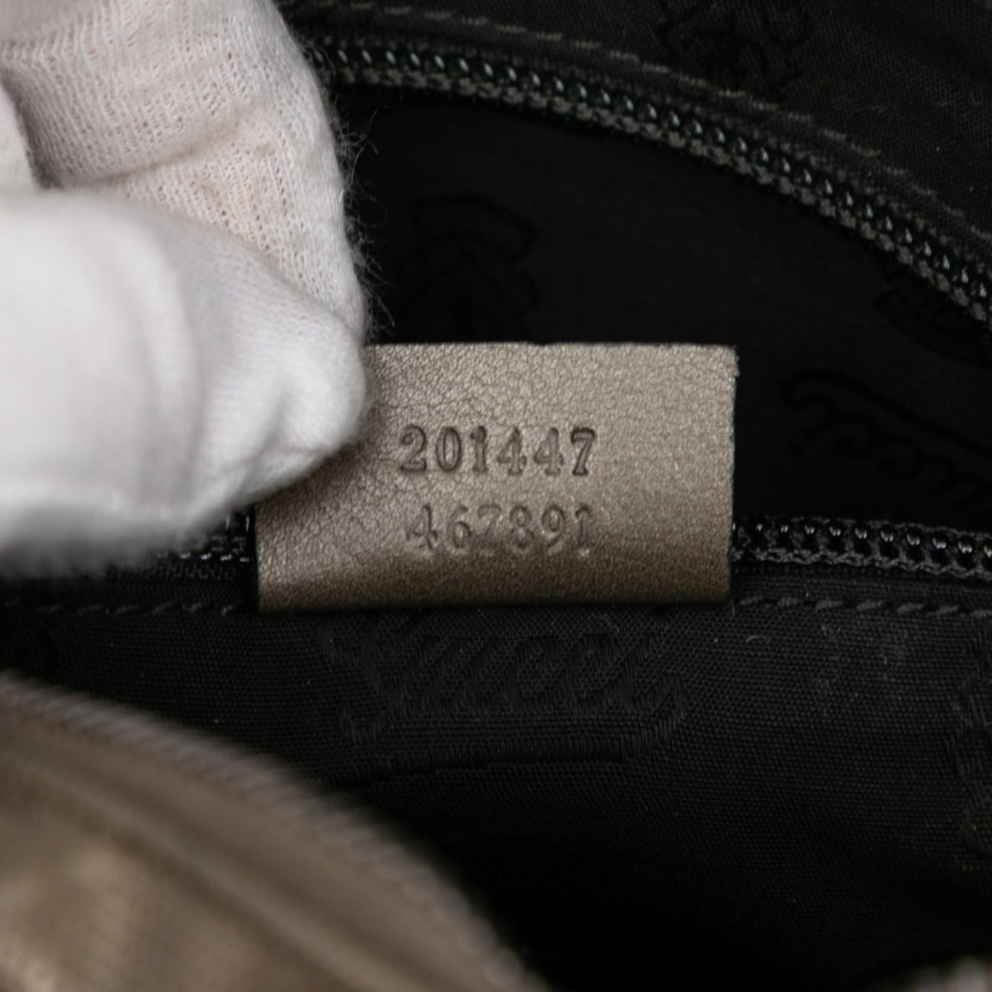 Gucci Gg Imprime Shoulder Bag 201447 Bronze Brown Nylon Leather