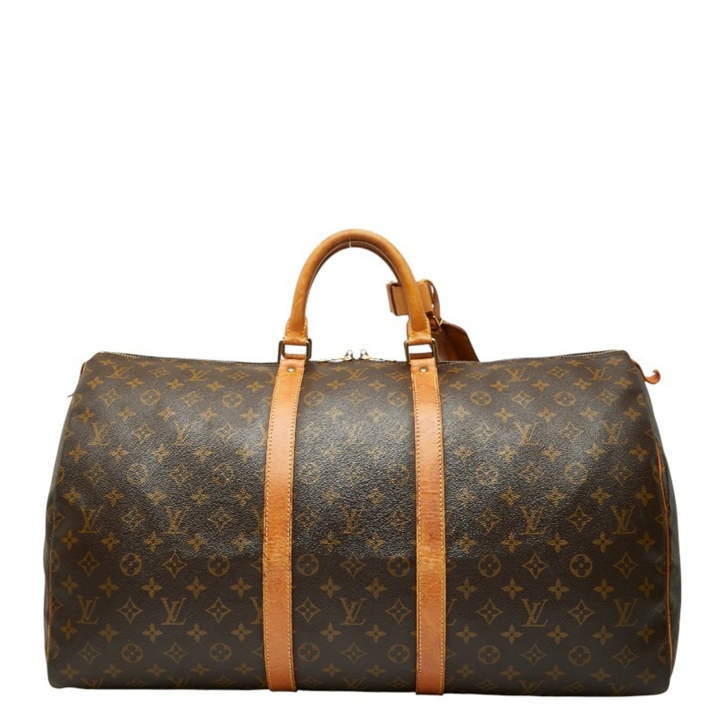 Louis Vuitton Monogram Keepall 55 Boston Bag/Travel Bag M41424 Brown Leather