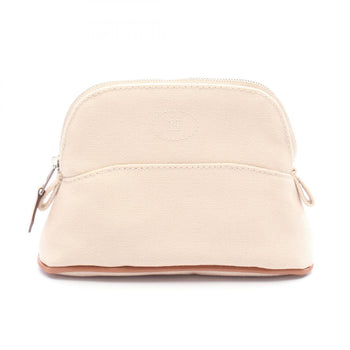 Hermes Herms Bolide Pouch 15 Mini Bag Canvas Leather