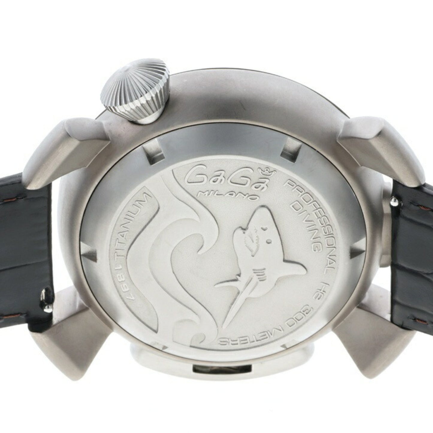 Gaga Milano Manuale Diving 48Mm 5040.4 Black Blue Automatic Watch A-158399