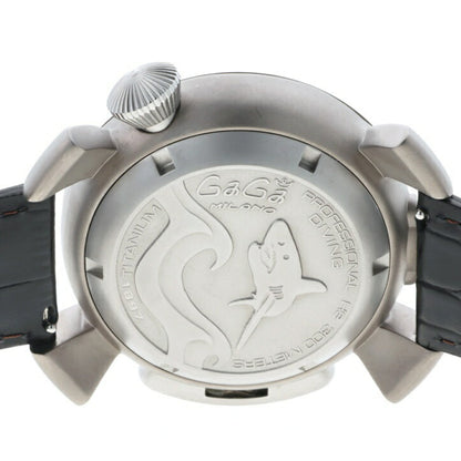 Gaga Milano Manuale Diving 48Mm 5040.4 Black Blue Automatic Watch A-158399