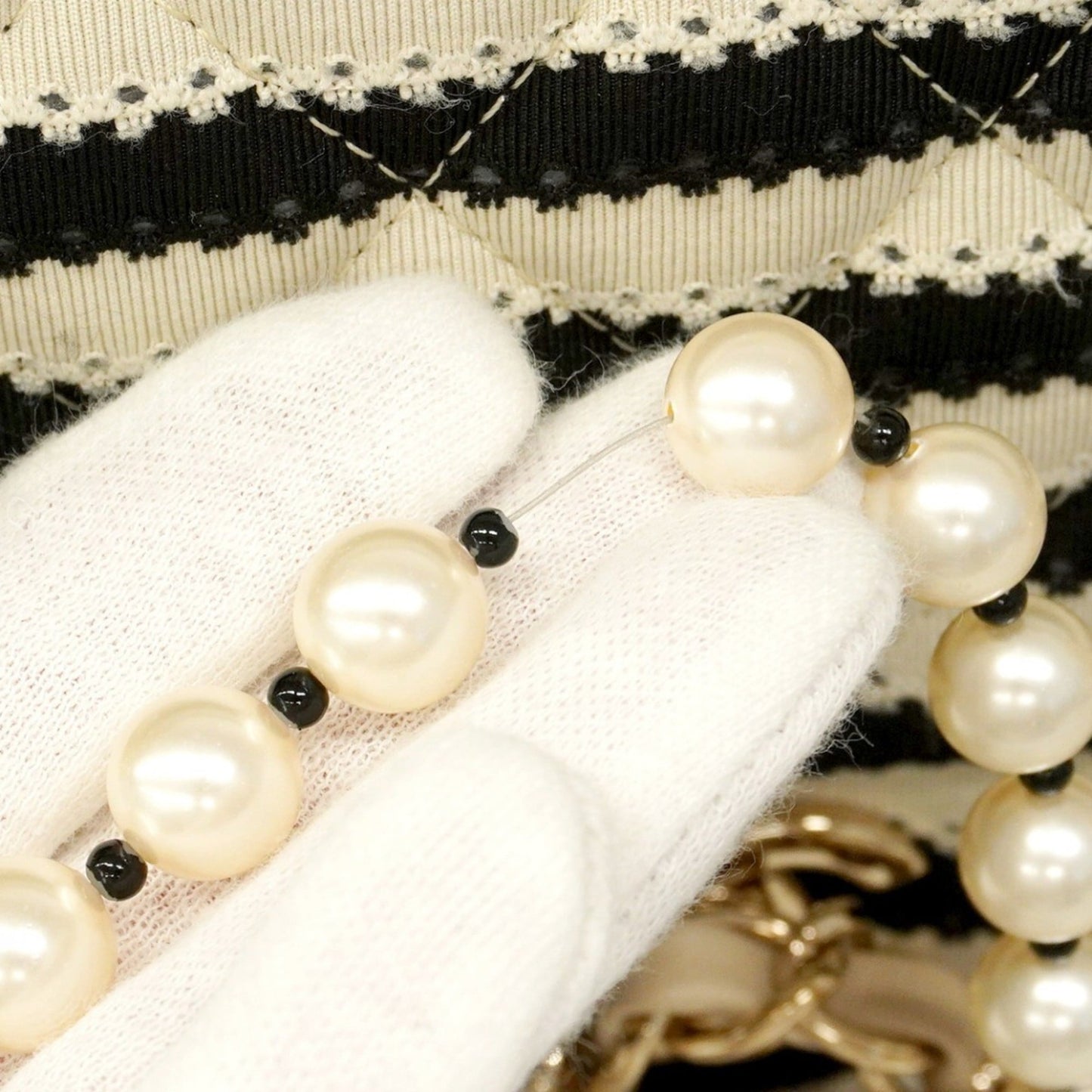 Cotton Chanel Shoulder Bag