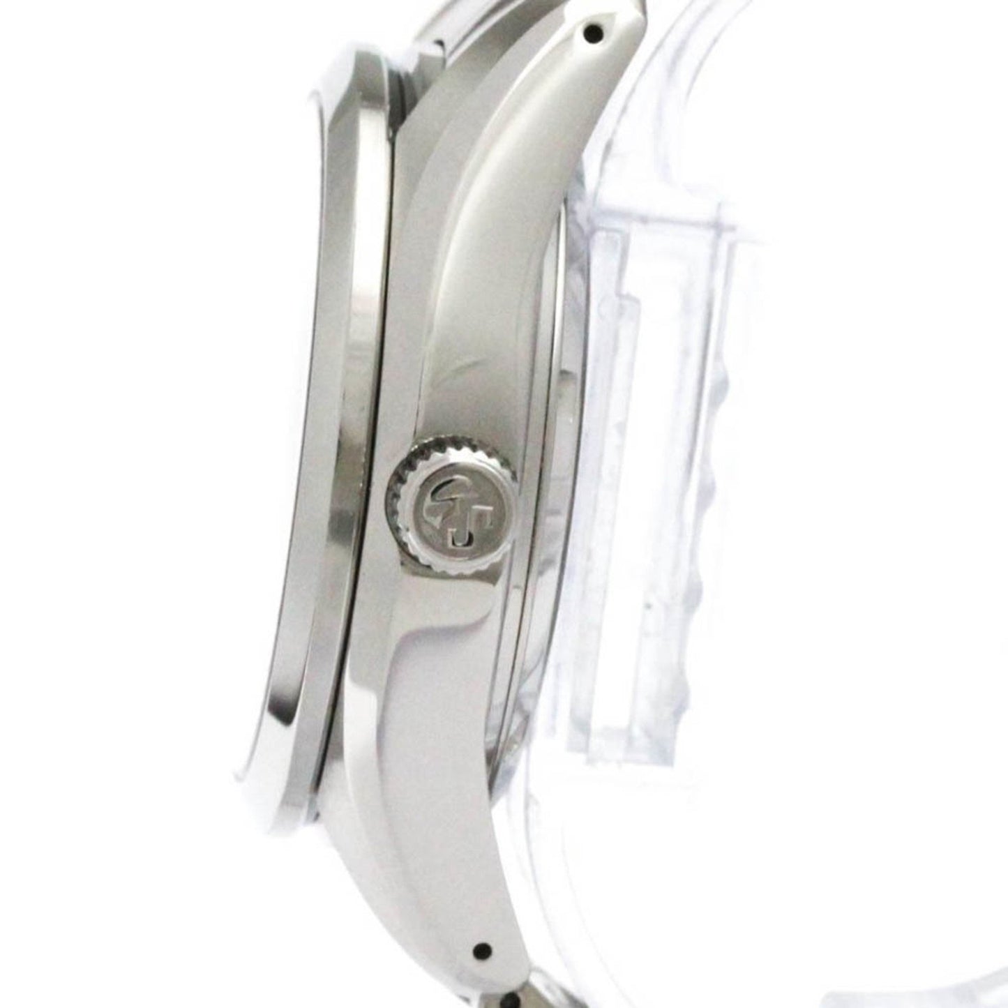 Grand Seiko Sbge005 Spring Drive Gmt Steel Watch 9R66-0Ac0 Polished