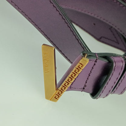 Versace Versace Waist Bag V Greca Signature Belt 1006888 Violet Leather