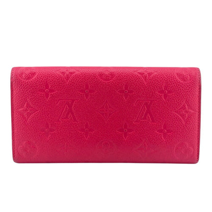 Louis Vuitton Louis Vuitton Wallet M62371 Portefeuille Emily Monogram Empreinte Long Pink