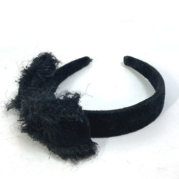 Chanel 14K Ribbon Cc Coco Mark Hairband Headband Tweed