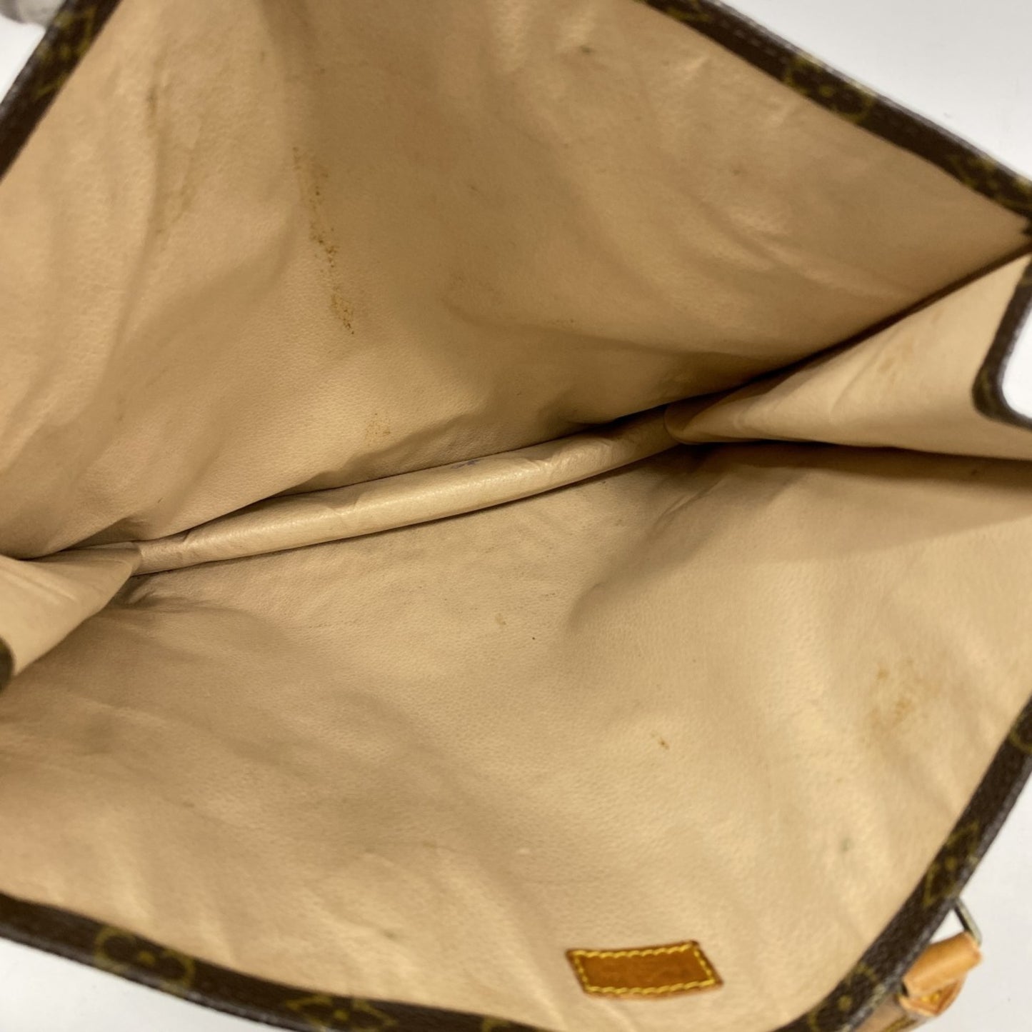 Louis Vuitton Monogram Sac Plat Tote Bag M51140 Brown