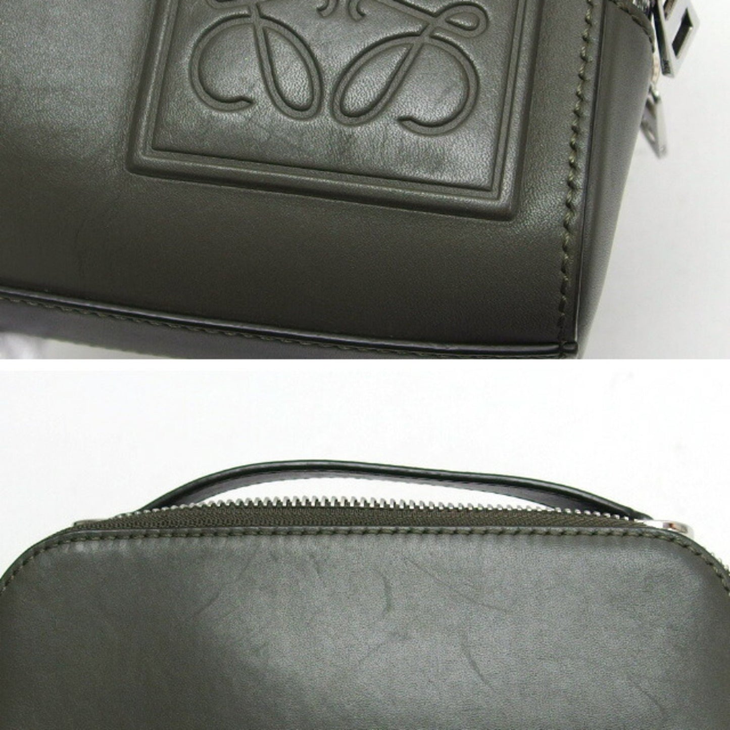 Loewe Satin Calf Mini Shoulder Bag Anagram Camera