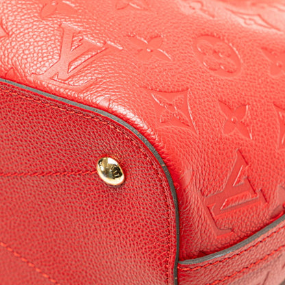Louis Vuitton Monogram Empreinte Mazarine Pm Handbag/Shoulder Bag 2-Way M50638 Cerise Red Calfskin
