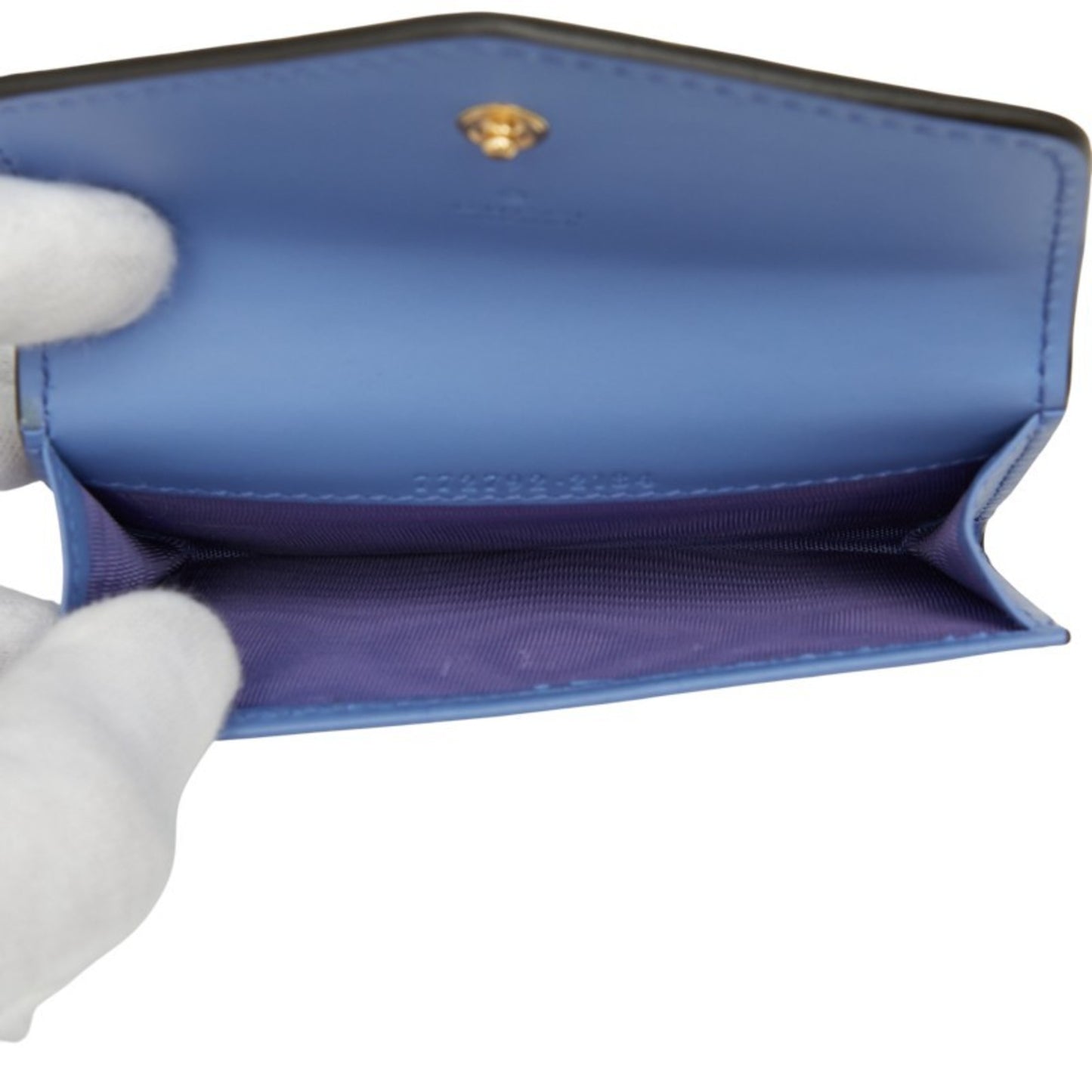 Gucci Gg Icon Business Card Case 772792 Purple Leather