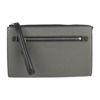 Salvatore Ferragamo Clutch Bag 24 A371 Leather Elefante Document Holder Second