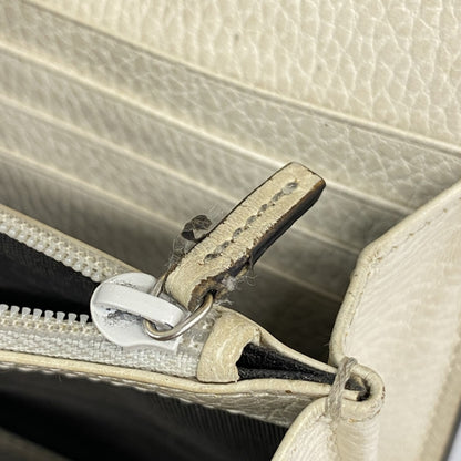 Gucci Gg Marmont Supreme Long Wallet 456116 Beige