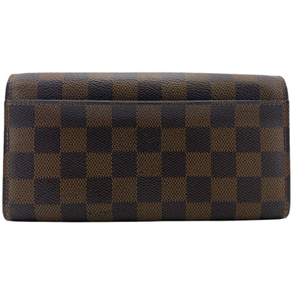 Louis Vuitton N63209 Portefeuille Sarah Damier Long Wallet Brown