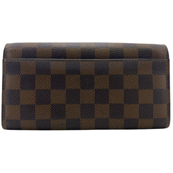 Louis Vuitton N63209 Portefeuille Sarah Damier Long Wallet Brown