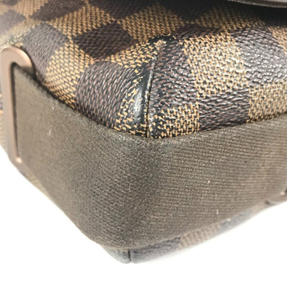 Louis Vuitton N51211 Damier Brooklyn Mm Crossbody Flap Messenger Bag/Shoulder Bag In Canvas