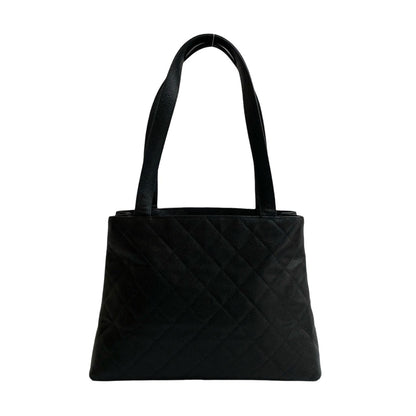Chanel Matelasse Coco Mark Caviar Skin Tote Bag