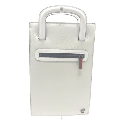 Christian Louboutin Emblem Trick Truck Bag 2Way Clutch Bag Tote Bag White Red