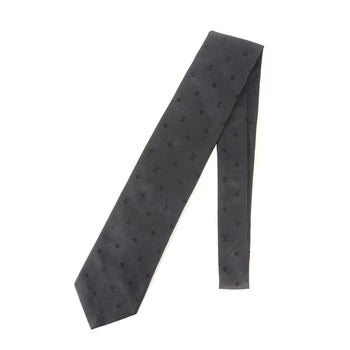 Louis Vuitton Monogram Silk Cravate Black