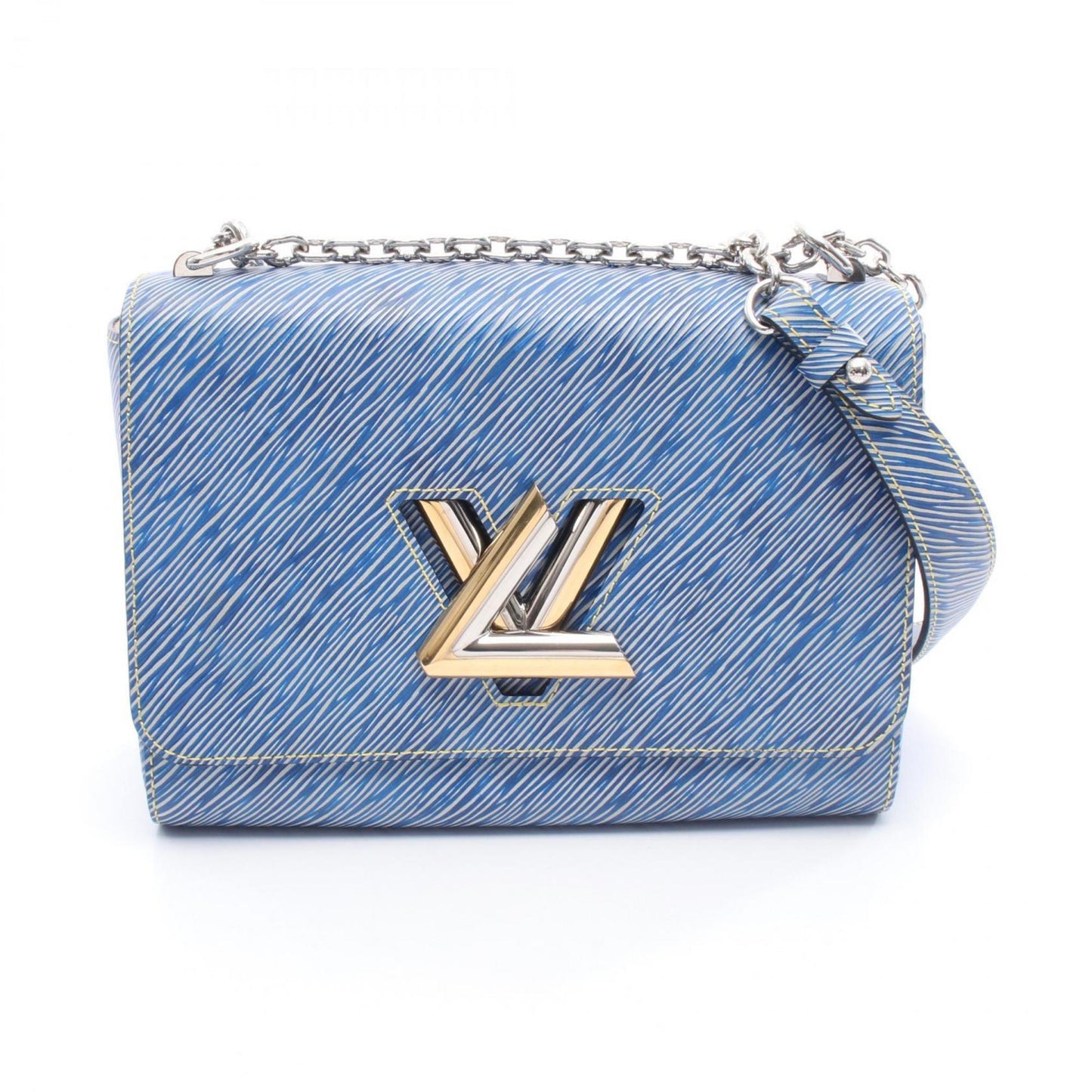 Louis Vuitton Twist Mm Epi Leather Denim Shoulder Bag