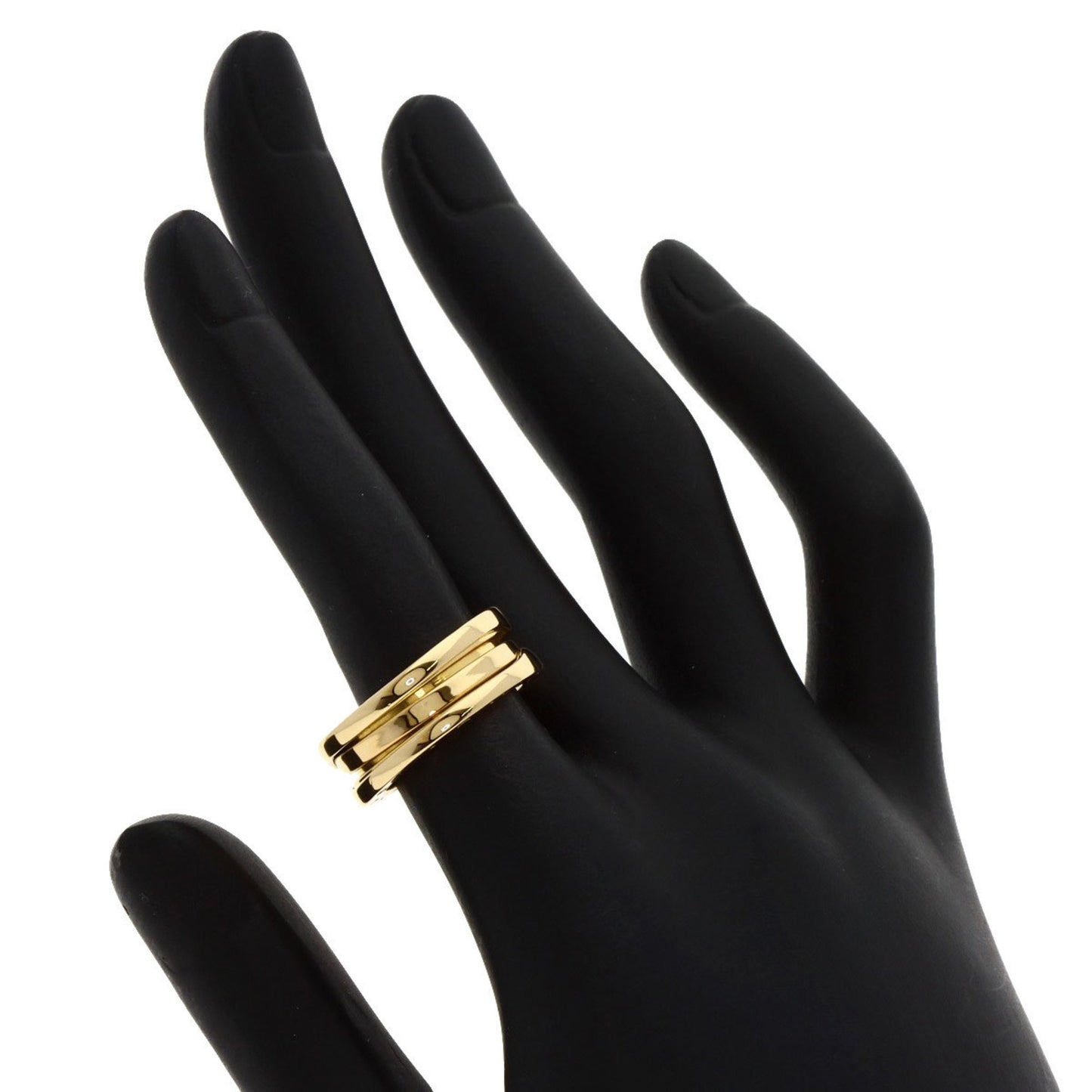 Bvlgari B-Zero1 2-Band #50 Ring In 18K Yellow Gold